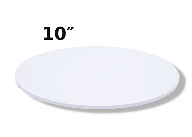 MDF Cake Board - White 10 inch (20/ctn)