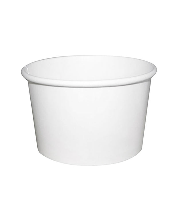 4oz Ice Cream Cups Plain White