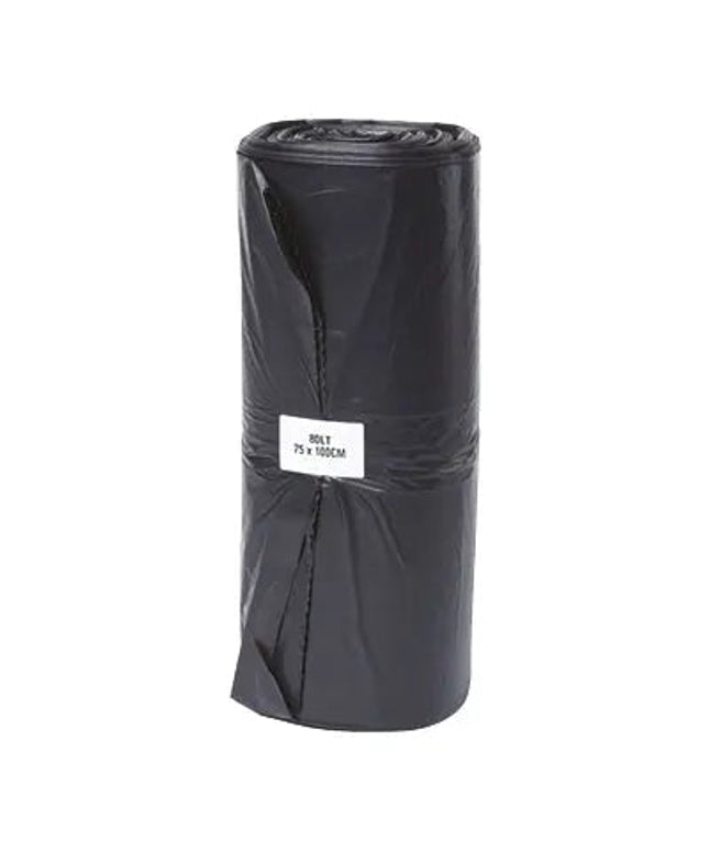 120L black recycled bin liner