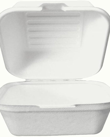6'' Hamburger Box Sugarcane 500's