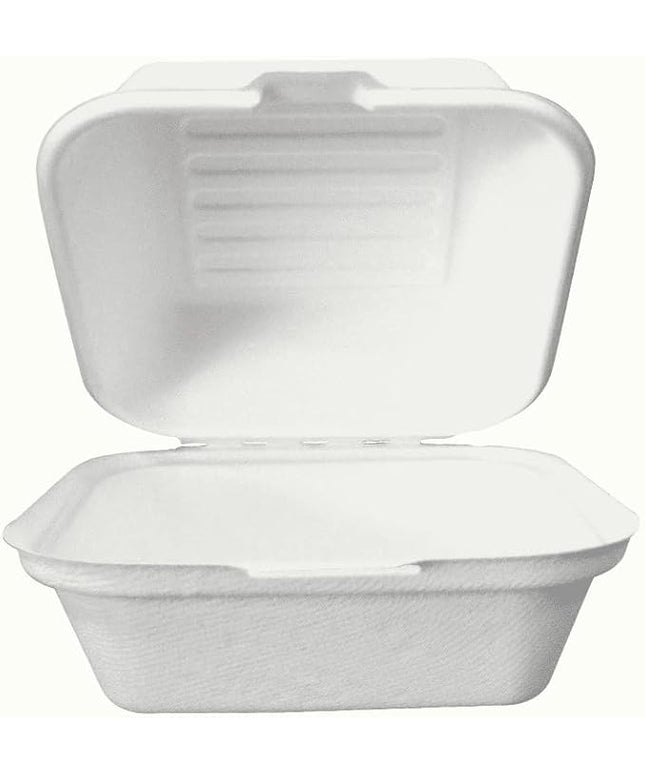 6'' Hamburger Box Sugarcane 500's