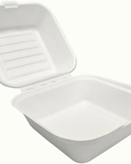 6'' Hamburger Box Sugarcane 500's