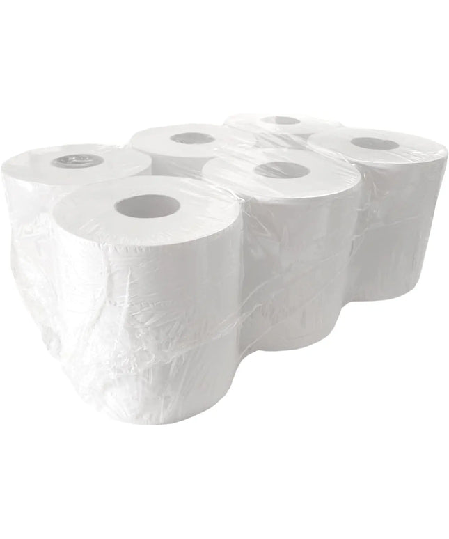 Centrefeed Roll Towels White 190x300m x 6 Value Pack Perth