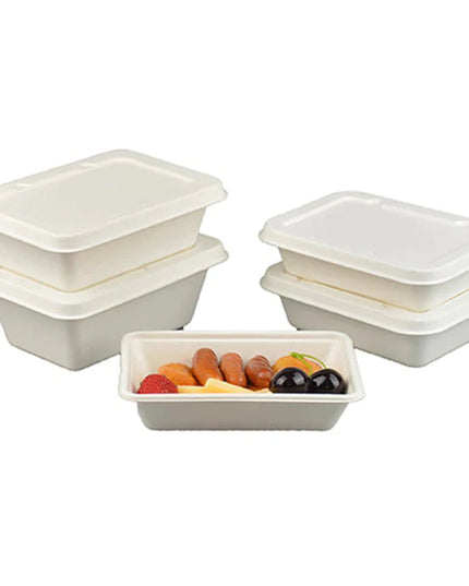 650ml Square Sugar Cane Box - Value Pack Perth