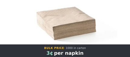 Dispenser Napkins Brown 2-Layer Virgin 200x160mm (6000/ctn)