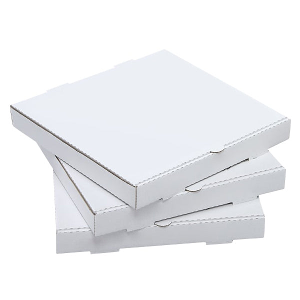 Pizza Box – 13" White on Brown (100/ctn)