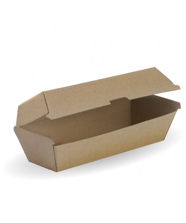 Hot Dog Box Kraft 200's - Value Pack Perth
