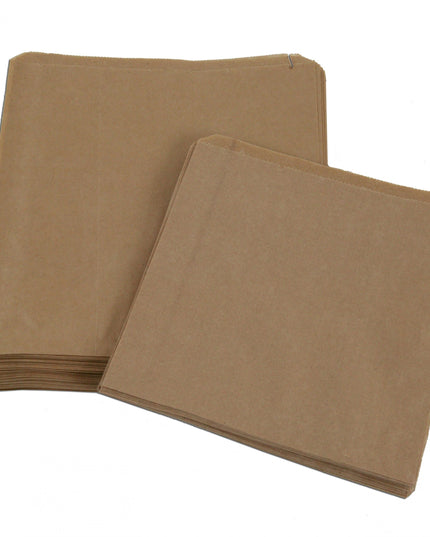 Oil Proof Brown Paper Bags 40gms 20.5*21 cm x 500's