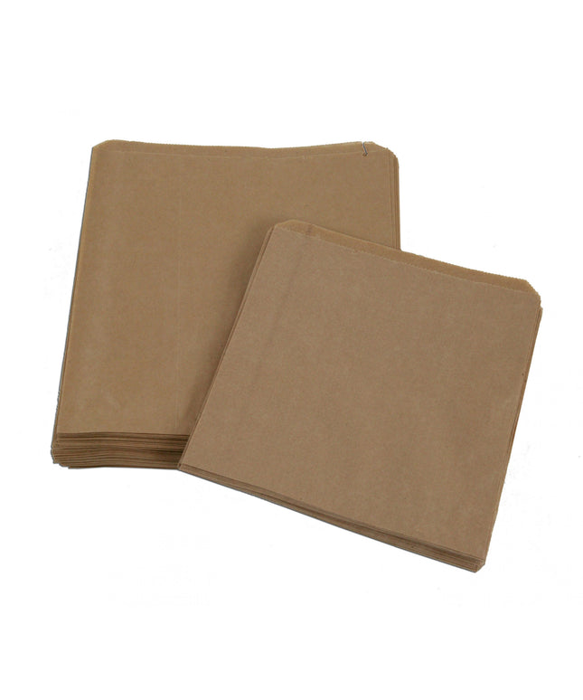 Oil Proof Brown Paper Bags 40gms 20.5*21 cm x 500's