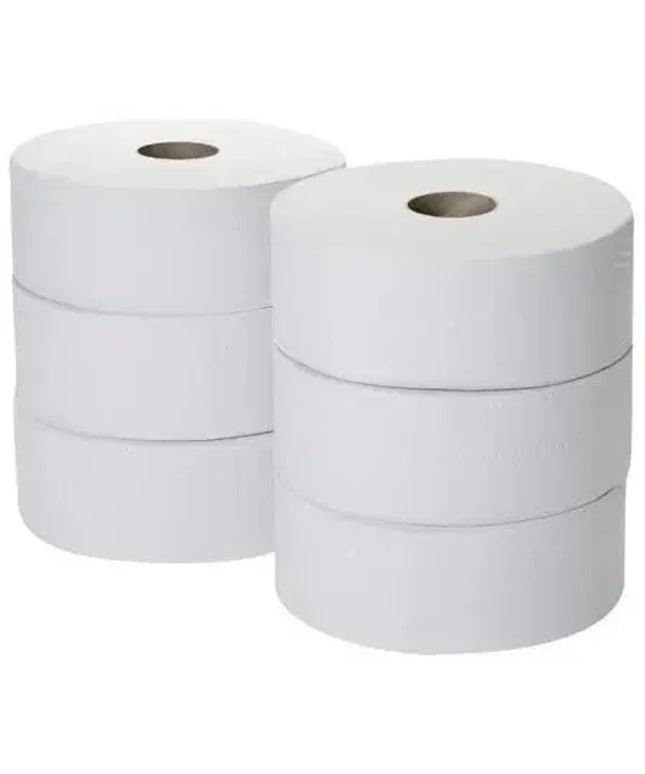 Jumbo Toilet Rolls White 90x300m x 8 Value Pack Perth