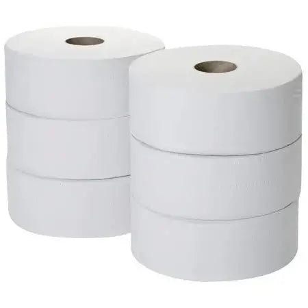 Mini Jumbo Roll White 2-Layer Virgin 90x200m x12