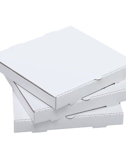 13 Inch Pizza Box White on White 100's