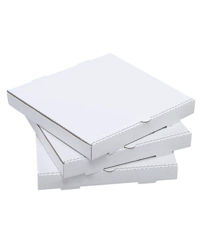 13 Inch Pizza Box White on White 100's