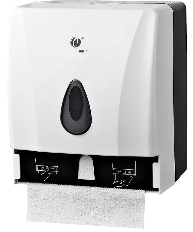 Roll Hand Towels Dispenser White 250x212x288mm Value Pack Perth