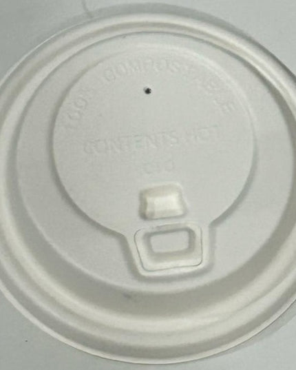 90mm Coffee Lids Sugar Cane (With lid)