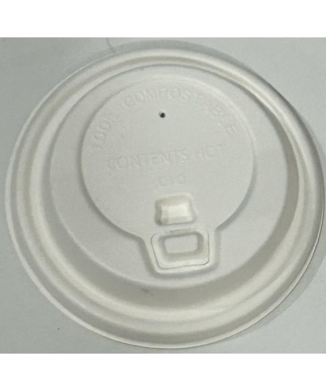 90mm Coffee Lids Sugar Cane (With lid)