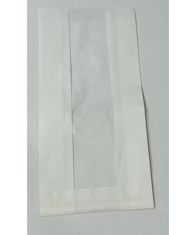 Glass Line Satchel white bag 24cm x 11.5cm 5cm gusset 3000's