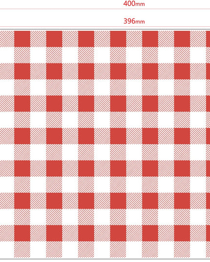 Red & White Patch Theme Grease Proof Paper  400mm x 300mm 500's