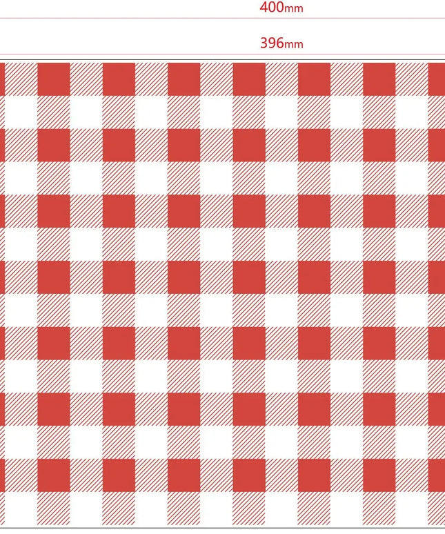 Red & White Patch Theme Grease Proof Paper  400mm x 300mm 500's Value Pack Perth