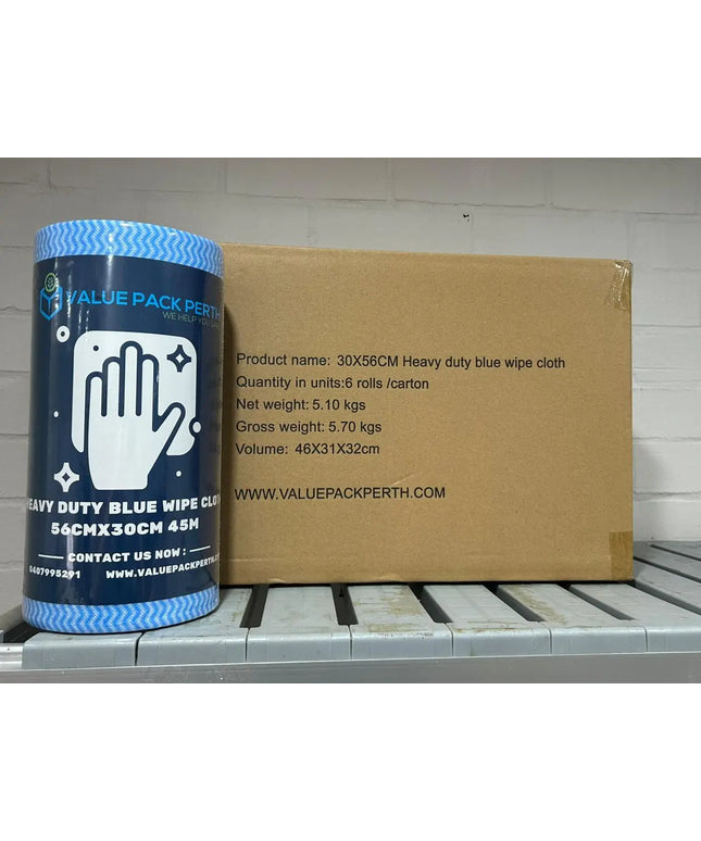 Heavy Duty Cleaning Wipes 45mtr x 6 Rolls Value Pack Perth