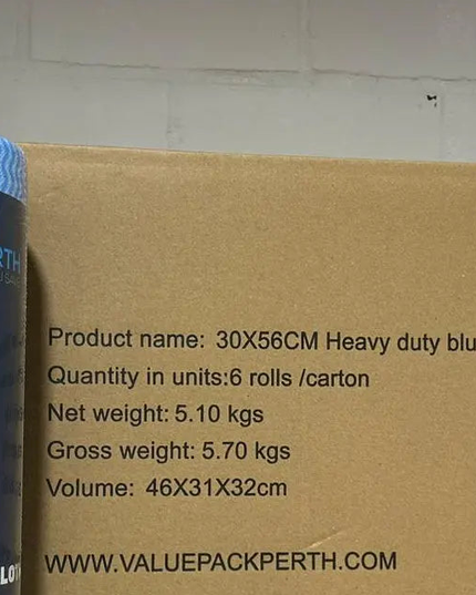 Heavy-Duty Cleaning Wipe Roll – 45m, 60gsm (6 rolls/ctn)