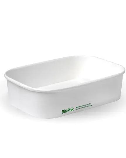 500ml White Paper Takeaway Container Hot/Cold Use 300's Value Pack Perth