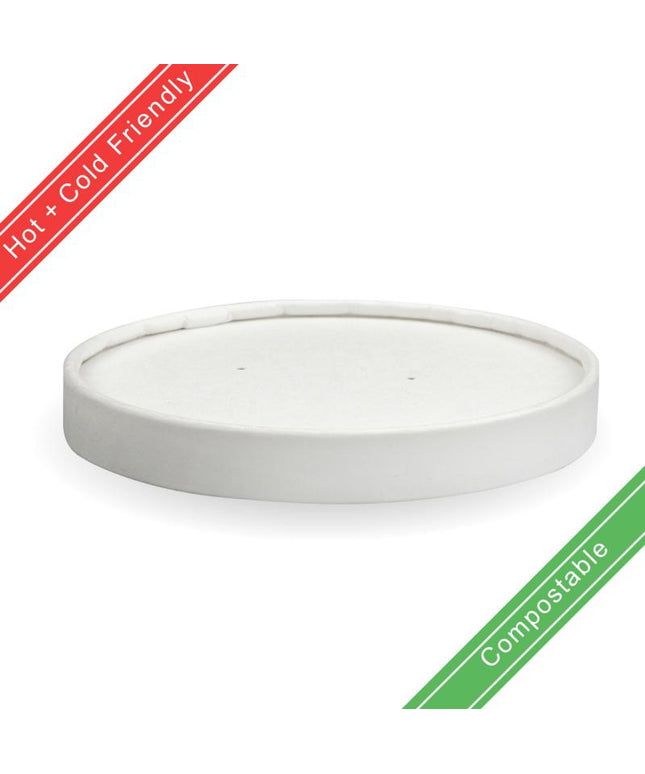12oz-16oz Paper Lid Hot/Cold 115mm Diameter 1000's