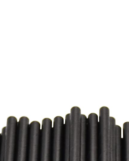 Cocktail Paper Straw – Black, 5 × 120mm (1000/ctn)