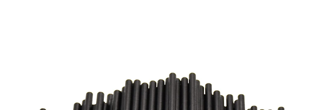 Cocktail Paper Straw – Black, 5 × 120mm (1000/ctn)