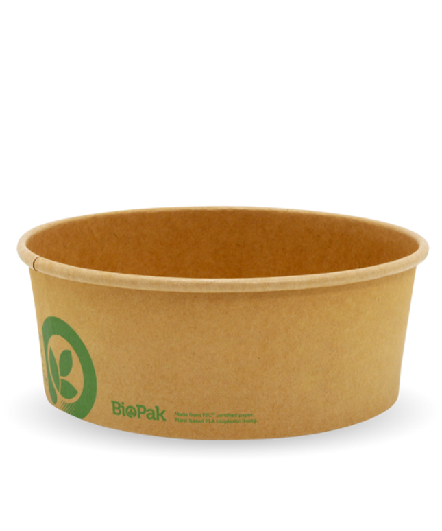 EXTRA LARGE KRAFT PLA LINES BOWL 50S - Value Pack Perth