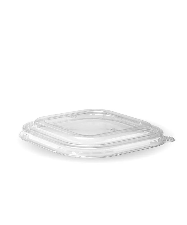 Clear PET lid for 1000ml and 1300ml square deli bowls