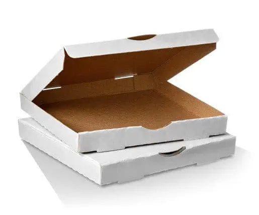 13 Inch Pizza Box White on Brown 100's Value Pack Perth