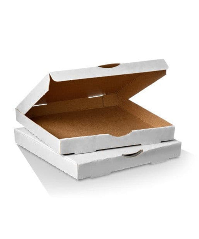 10 Inch Pizza Box White on Brown 100's