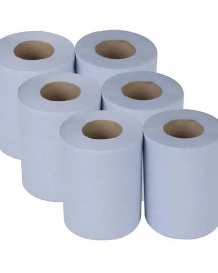 Centrefeed Roll Towels Blue 190x300m x 6 Value Pack Perth
