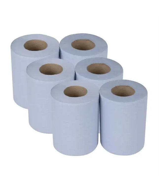 Centrefeed Roll Towels Blue 190x300m x 6 Value Pack Perth