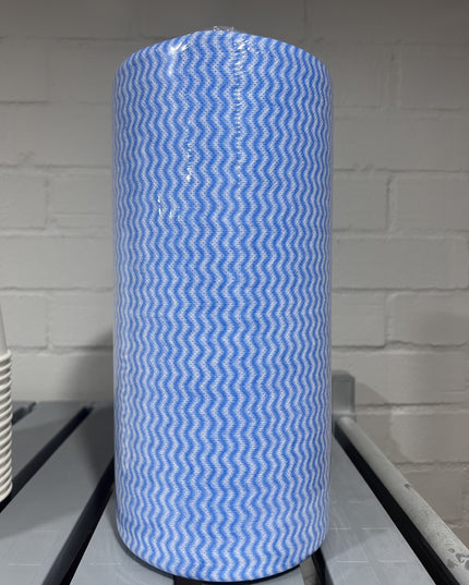 Heavy Duty Blue Wipe Clothes 56cmx30cm 45 Meter Roll - Value Pack Perth