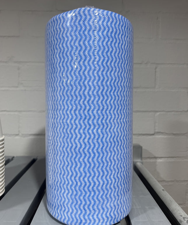 Heavy Duty Blue Wipe Clothes 56cmx30cm 45 Meter Roll - Value Pack Perth