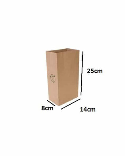 SOS Bag #16 Kraft Paper - Brown Printed 380x240x120mm (250/ctn)