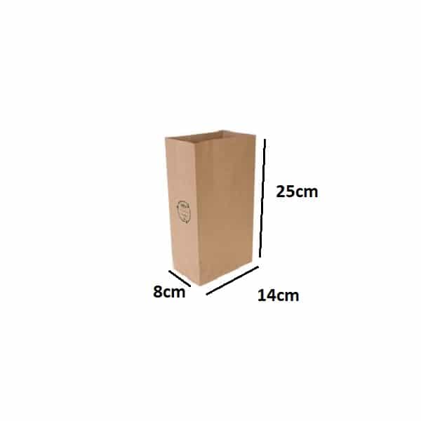 SOS Bag #8 Kraft Paper - Brown 310x150x100mm (1000/ctn)