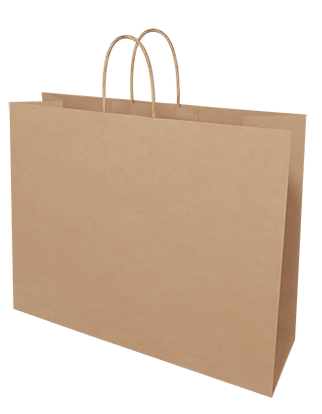Food Delivery Paper Bag with Handles Jumbo Size 200's - Value Pack Perth