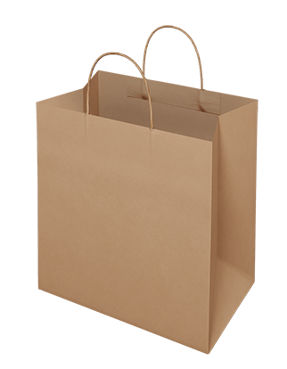 Food Delivery Paper Bag with Handles Regular Size 250's - Value Pack Perth
